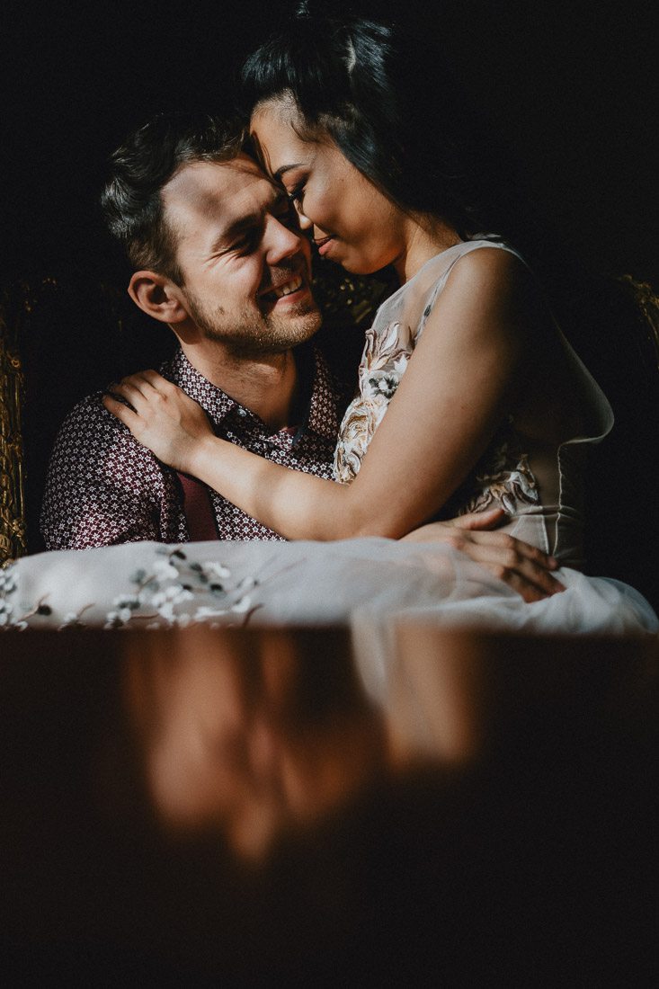 sesja poślubna w pałacu