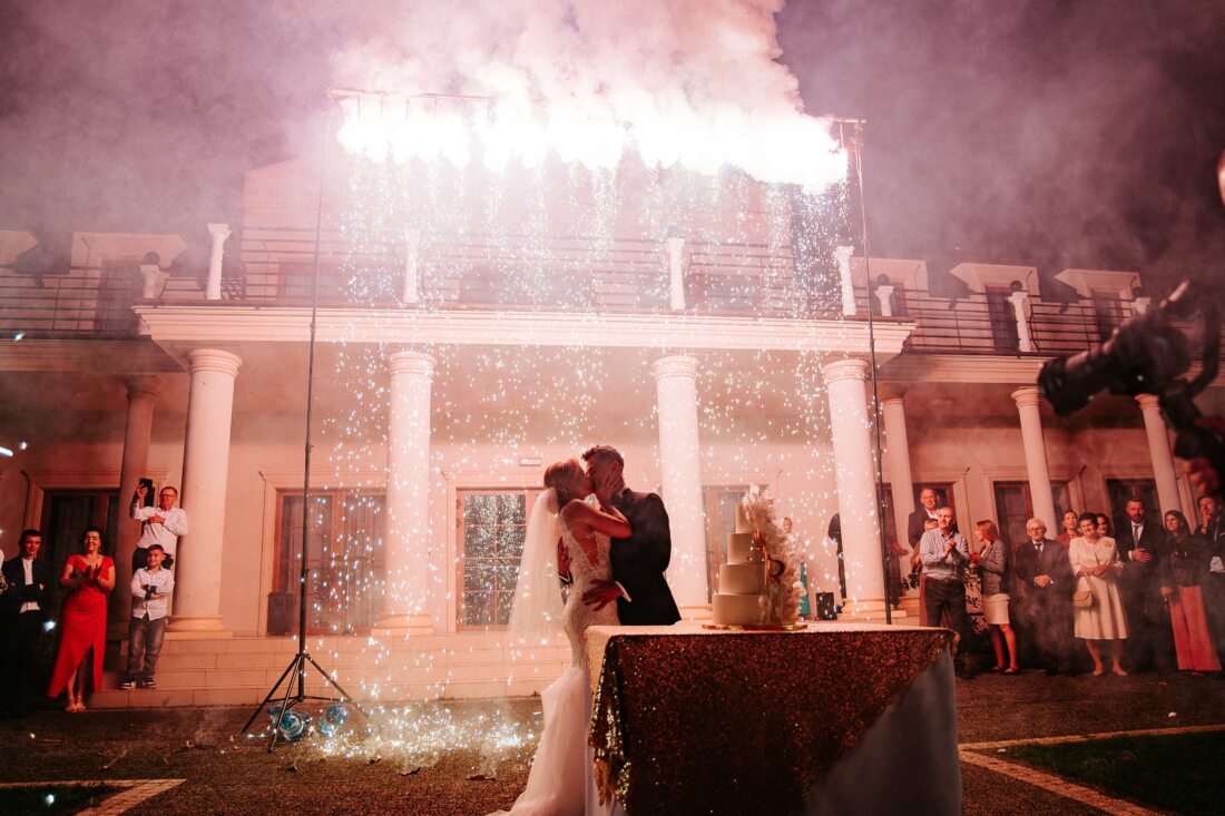 wodospad iskier na wesele